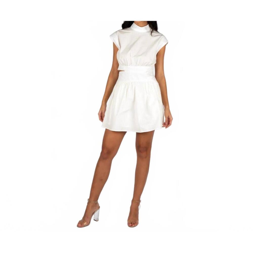 NEW SINCERELY OURS elise mini dress in white
